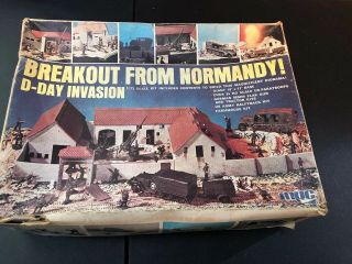 1 Rare Vintage Antique Mpc Breakout From Normandy D - Day Invasion Kit 1/72 Scale