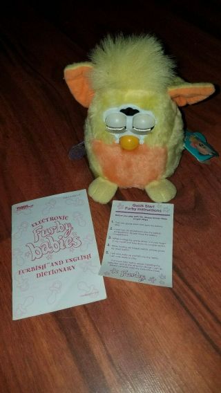 1999 Model 70 - 940 Furby Babies - With Hang Tag,  Papers