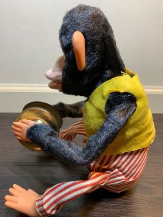 Vintage MUSICAL JOLLY CHIMP Toy Cymbal Monkey 1950’s Lewis Galoob co 4