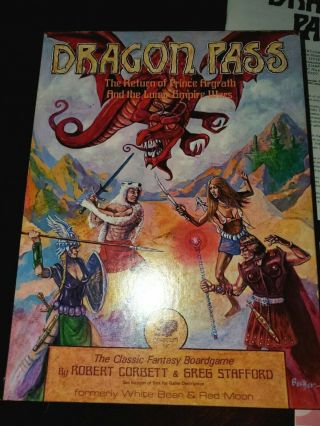 Dragon Pass Return Of Prince Argrath Lunar Empire Wars Chaosium 1981 Rare Rpg