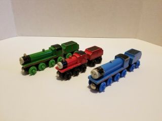 Thomas & Friends Wooden Railway Gordon,  Henry & James Train Engine Car - Fuc