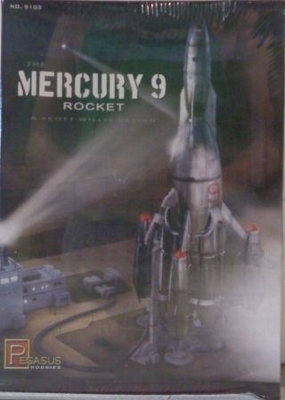 Pegasus Hobbies 9103 1/350 Mercury 9 Rocket Pgh9103