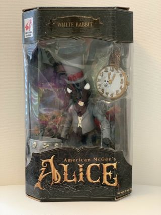 American Mcgee’s Alice White Rabbit - Black Rabbit Figure