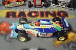 1/32 Hornby 8 Benetton F1 Inline Magnetic Chassis With Silicon Rears -