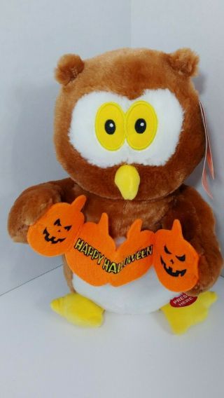 Dancing Halloween Ollie The Owl Animated Plush Singing Witch Doctor Toy Decor