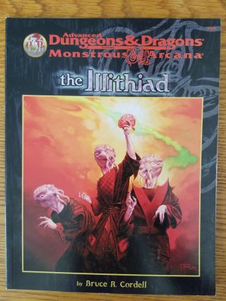 The Illithiad Ad&d 2e Monstrous Arcana Accessory Mindflayers Sourcebook Tsr