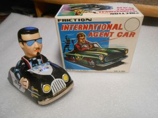 Vintage Marx International Agent 012 Tin Friction Car