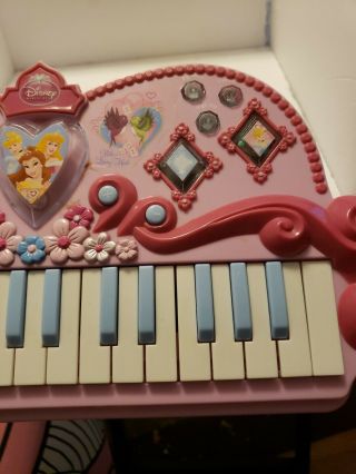 Disney Princess Pink Electronic Light - Up Instrumental Piano Keyboard: 3 - 6 4