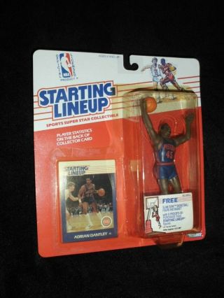 1988 Slu Adrian Dantley Detroit Pistons Kenner Starting Lineup 3193