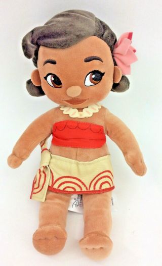 Disney Animators Princess Moana 12 " Store Exclusive Plush Toddler Toy Doll
