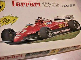Ferrari F1,  Gilles Villeneuve 27,  1/24th Scale,  Unbuilt Kit,