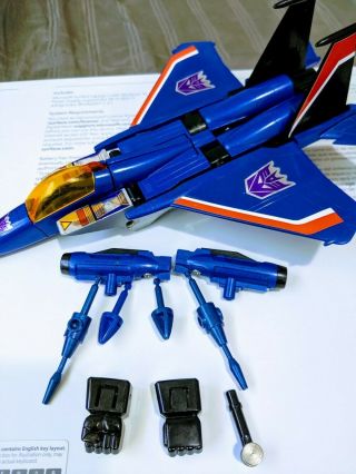 Transformers G1 Thundercracker 100 Complete (pre - Rub,  1984 Takara)