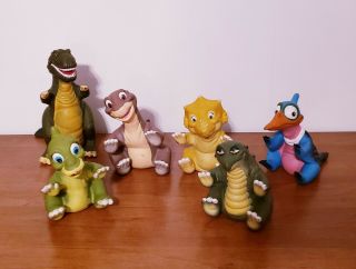 Land Before Time 1988 - 89 Pizza Hut Puppets Whole Set Of 6