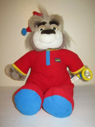 Vintage Bedtime Talking Bubba W/flashlight Bear 18 " 1997 Plush Toy