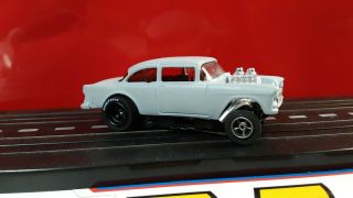 Ho Slot Car 55 Chevy Gasser Risen Body On Autoworld Chassis
