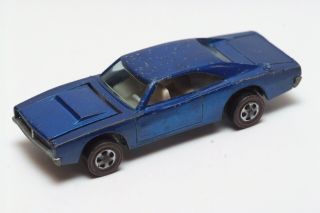 30 Vintage Mattel Hot Wheels Redline 1969 Blue Custom Dadge Charger