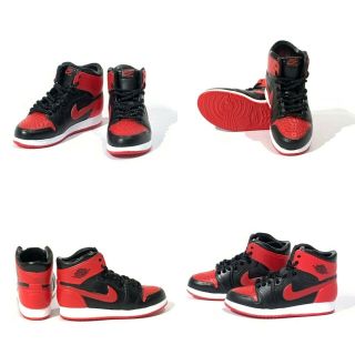 Madxo 3d Mini Sneaker Air Jordan 1 Og Bred Banned 1:6 Action Figure M05 - 02