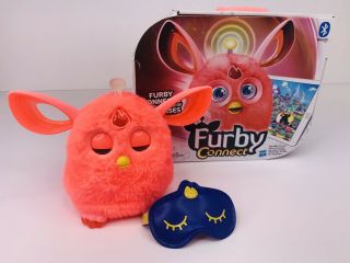 Furby Connect Pink 2016 W/sleep Mask & Box Bluetooth Interactive