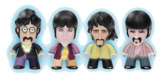 The Beatles Yellow Submarine 50th Anniversary Glow - In - Dark 3 " Figures 4 - Pak
