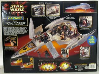 Star Wars Episode 1 Electronic Naboo Royal Starship Blockade Cruiser Playset 2