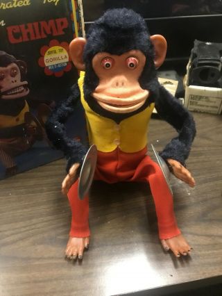 Vintage Multi - Action Jolly Chimp No.  H201 with Box 3