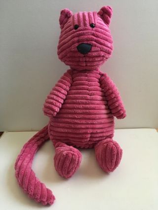 Jellycat Pink Corduroy Cat 17 Inches Long