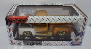 M2 Machines 1/24 Ground Pounders 1956 Ford F - 100 1/300 Chase Gold R38 Truck 2