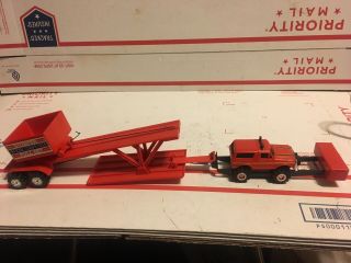 Vintage Schaper Stomper 4x4,  Ford Bronco Red W/pulling Sled Wow See Picturs