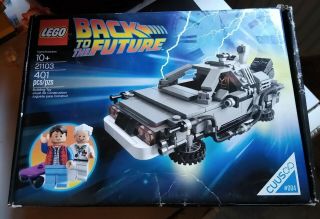 Lego 21103 Back to the Future DeLorean Time Machine w/ Box Instructions 3