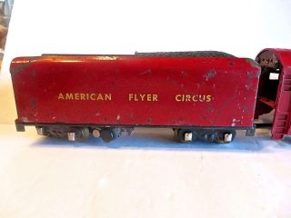 S Gauge American Flyer No.  353 Pacific Circus Locomotive & Tender 8