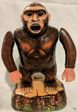 Vintage Modern Toys Battery Operated King Kong Gorilla Toy Japan