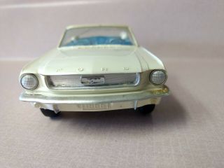 1966 AMT? White Ford Mustang Promo Model Car Convertible Estate 3