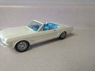 1966 AMT? White Ford Mustang Promo Model Car Convertible Estate 5