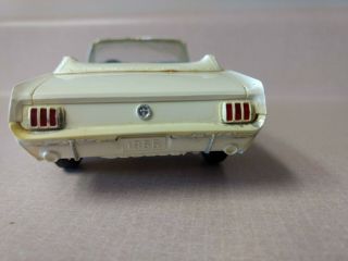 1966 AMT? White Ford Mustang Promo Model Car Convertible Estate 7
