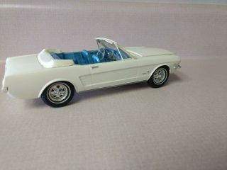 1966 AMT? White Ford Mustang Promo Model Car Convertible Estate 8