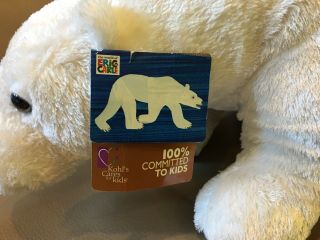 Kohls Cares for Kids White Polar Bear Plush Stuffed World of Eric Carle 2