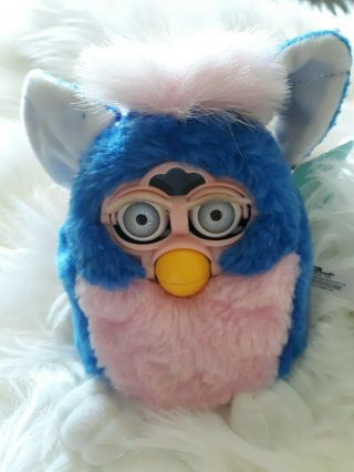 Vintage 1999 Furby Babies Blue & Pink,  Tag Attached,  Model 70 - 940