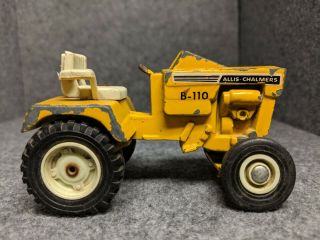 Vintage 1980 ' s Rare Toy Ertl Allis - Chalmers B - 110 Lawn Tractor 5