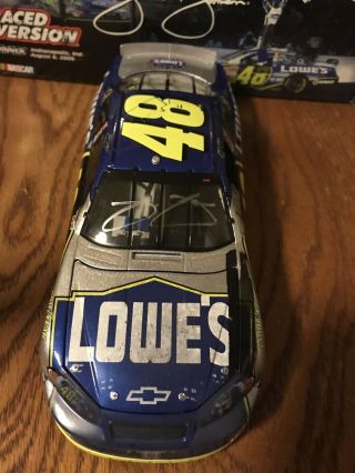 JIMMIE JOHNSON AUTOGRAPHED 2006 BRICKYARD RACED WIN (FIRST INDY WIN) 5