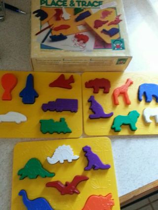 Discovery Toys Place And Trace Creative Learning Art Puzzle 100 Complete Euc