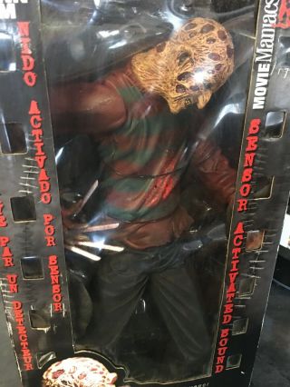 Freddy Krueger Mcfarlane Movie Maniacs Nightmare On Elm Street 18 " Figure W/ Hat