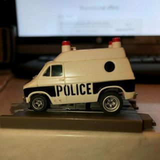 Vintage AFX Police Van,  4 Gear Magna - Traction White/Black 2