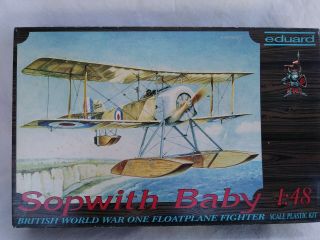 Eduard 8006 Sopwith Baby British Floatplane - 1/48 Scale W/ Pe And Metal Parts