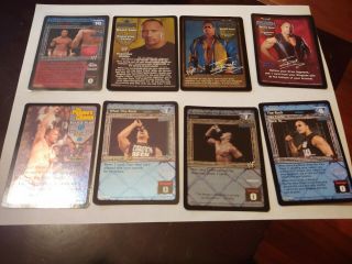 X1 Nearly Complete Set For The Rock W/ Superstar Card Bonus Wwf Wwe Raw Deal Ccg