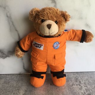 Kennedy Space Center Nasa Astronaut 12 " Teddy Bear Plush Toy Orange Jaag C1