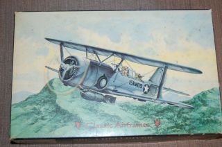 1/48 Classic Airframes Curtiss Sbc - 4 Helldiver W.  W.  Ii U.  S.  Navy/marine Biplane