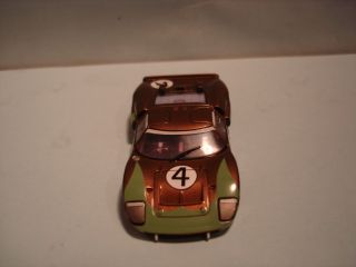TOMY H.  O.  SCALE SLOT CAR BODY ONLY FORD GT 40 4 DONOHUE FITS MEGA G 1.  5 & 1.  5, 3