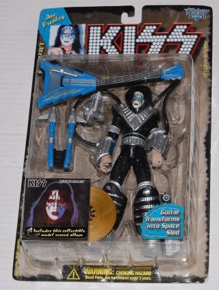 Kiss Band Ace Frehley Mcfarlane Action Figure 1978 Solo Album Gold Record 1997