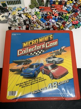 Galoob Micro Machines 100,  Vintage Classic Cars Boats & Micro Machine Case
