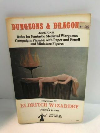 1979 Tsr Dungeons And Dragons Eldritch Wizardry
